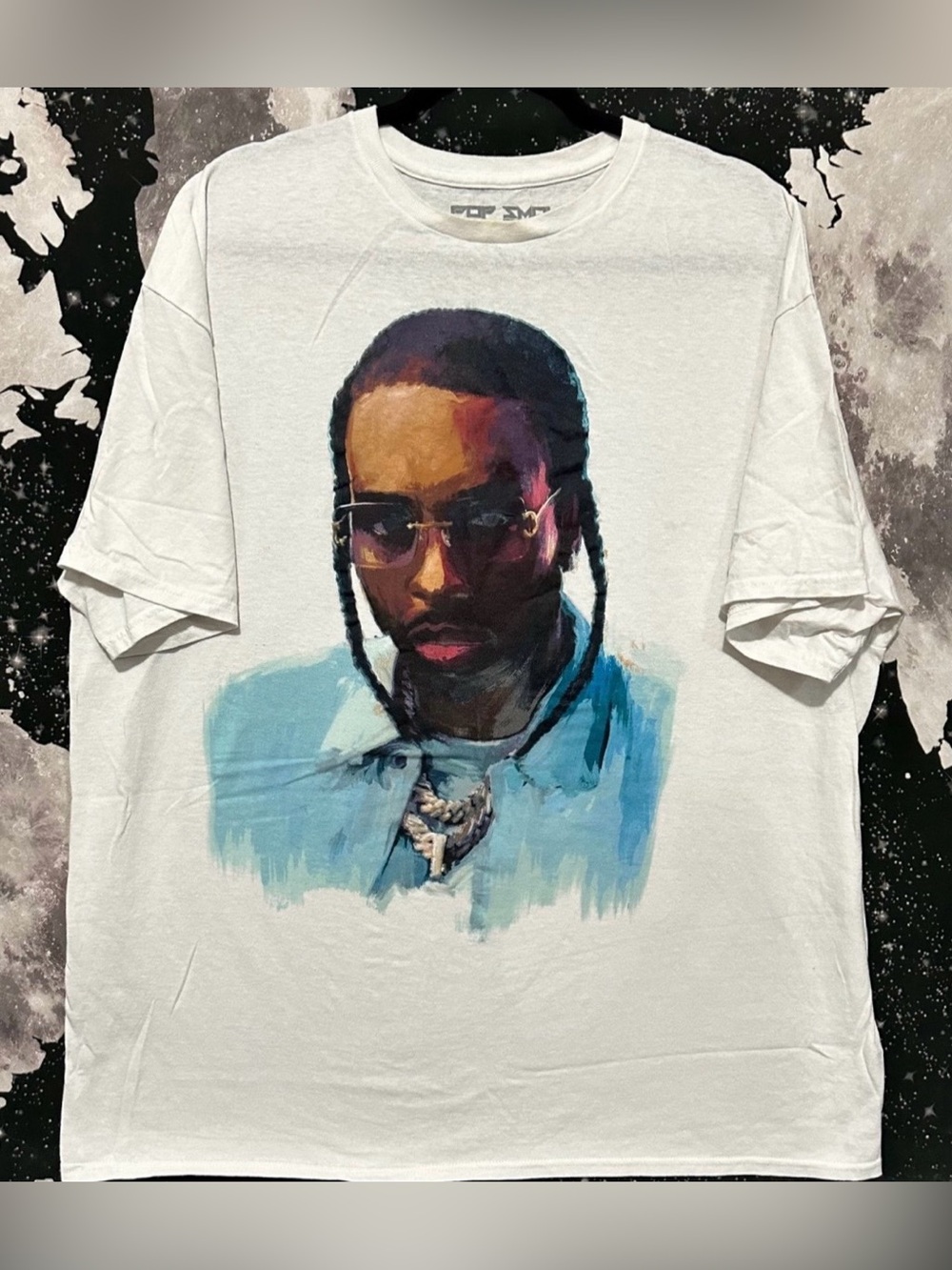 Pop Smoke Rapper Art Portrait Style Shirt